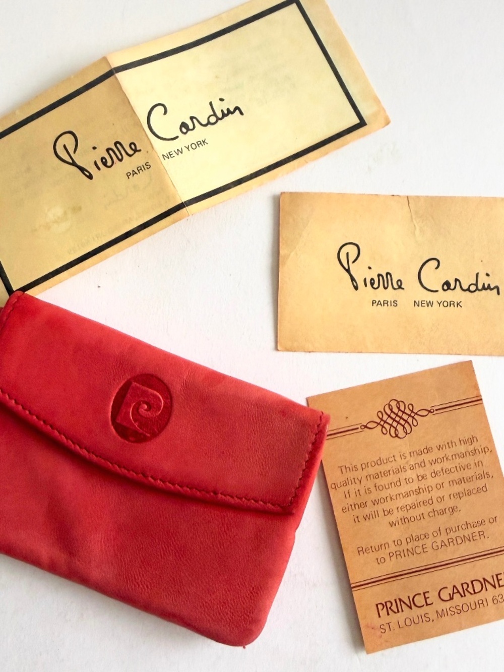 Vintage Pierre Cardin Designer Valet Key Holder and Change Purse